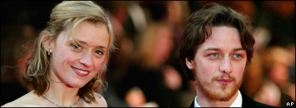 British actors Anne-Marie Duff and James McAvoy