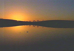 Sunset over Lough Kernan