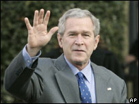 O presidente americano, George W. Bush