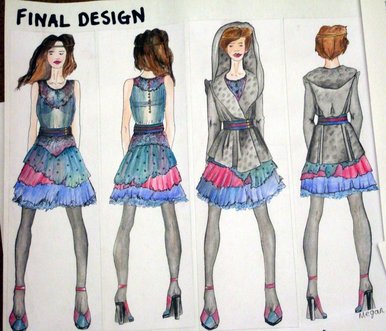 Mexican Inspired Dress with Coat and Hosiery