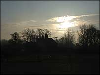 Sunrise at Lackford Lake