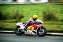Joey Dunlop riding in the Ulster Grand Prix, 1983