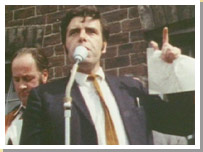 Jimmy Reid delivering his speech to the UCS workers 1971. 