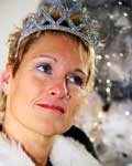 Alison Lapper, wearing her regal crown
