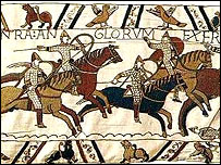 诺曼底刺绣中的盎格鲁·萨克逊战士