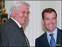 دمیتری مدودف و وزیر خارجه آلمان