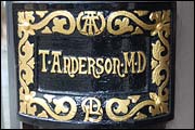 Tempest Anderson name plaque