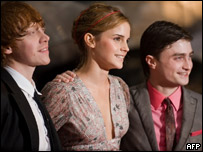 Rupert Grint, Emma Watson and Daniel Radcliffe