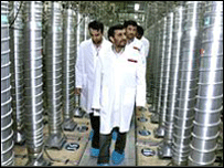 احمدی نژاد در نطنز