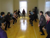Exersize class at the Wing Hong Centre.