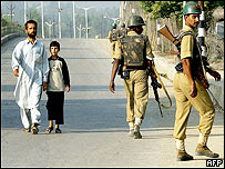 سرینگر میں سیکیورٹی کے سخت انتظامات