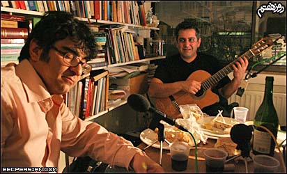 افشين بابازاده (چپ) و نيما مينا