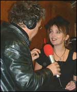 Madonna look-alike with Bob Brolly