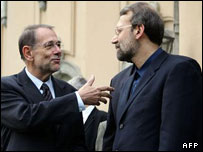 لاریجانی و سولانا