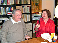 Prof. Christian Gut me gazetaren e BBC-së Elira Lamani