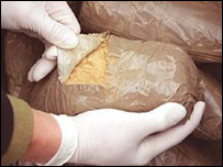 Bir operasyonda ele geçirilen uyuşturucu