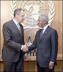 کوفی عنان و سرگئی لاوروف