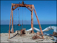 Equipamento de exploração em Tanger