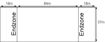 A diagram of an ultimate pitch.