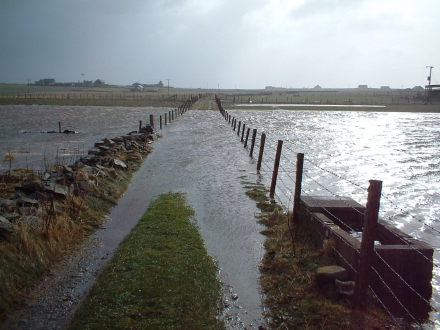 The track to Corsequoy and the Bay of Brough at 10:29am.