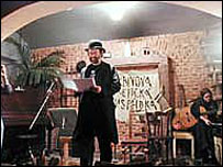 Jiří Hrdina v Balbínově poetické hospůdce