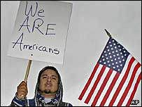 تارکین وطن کا احتجاج