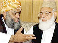 قاضی حسین احمد اور مولانا فضل الرحمان