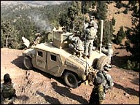 امریکی افواج مشرقی صوبے پکتیتا میں 