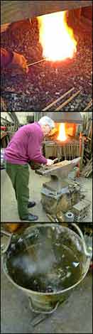 A blacksmith making a cranial crotchet