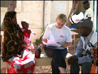 Joan working in Malta.