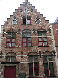Faţadă neogotică, Bruges