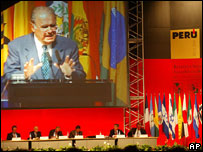 Encontro anual do BID, em Lima, no Peru