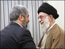 خالد مشعل و آیت الله خامنه ای