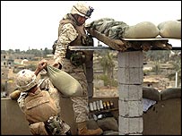 Soldados americano em Falluja