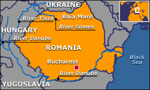 Map of Romania
