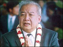 Cựu hoàng Norodom Sihanouk về nước năm 1991