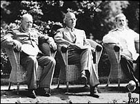 چرچل ، ستالين او روزولت 