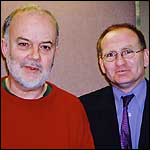 John and Sean Watts in the studio