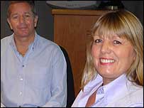 Martin and his wife Liz popped into the studio.