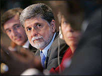 O ministro Celso Amorim em Nova York