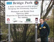 Shawn Allen at Ipswich Skatepark.