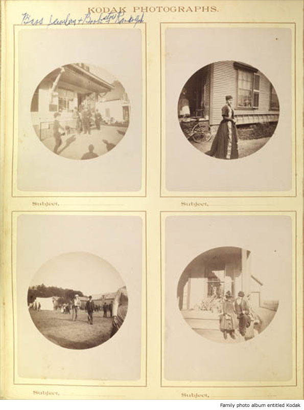 Family photo album entitled Kodak