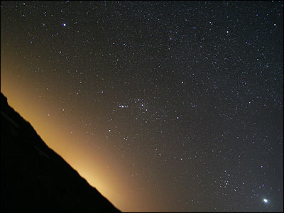 صورت فلکی جبار و راه شیری زمستانی