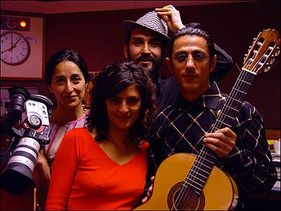 از راست فرهاد، بهزاد، سالومه، سوگند