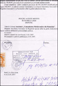 Decizie de legalizare