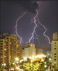 बिजली का कड़कना