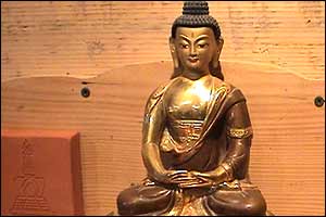 Idol in a buddhist retreat