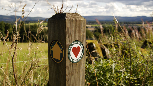 Cateran trail waymarker