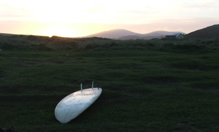 Dawn, Donegal and the weapon of choice lies ready. Pic: Mark Dec 06 
