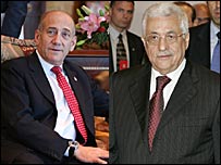 عباس و اولمرت